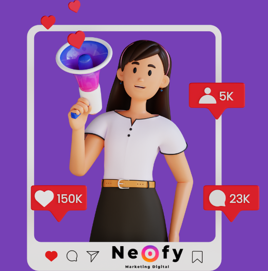 Equipo de NEOFY trabajando en la estrategia de redes sociales de un cliente.